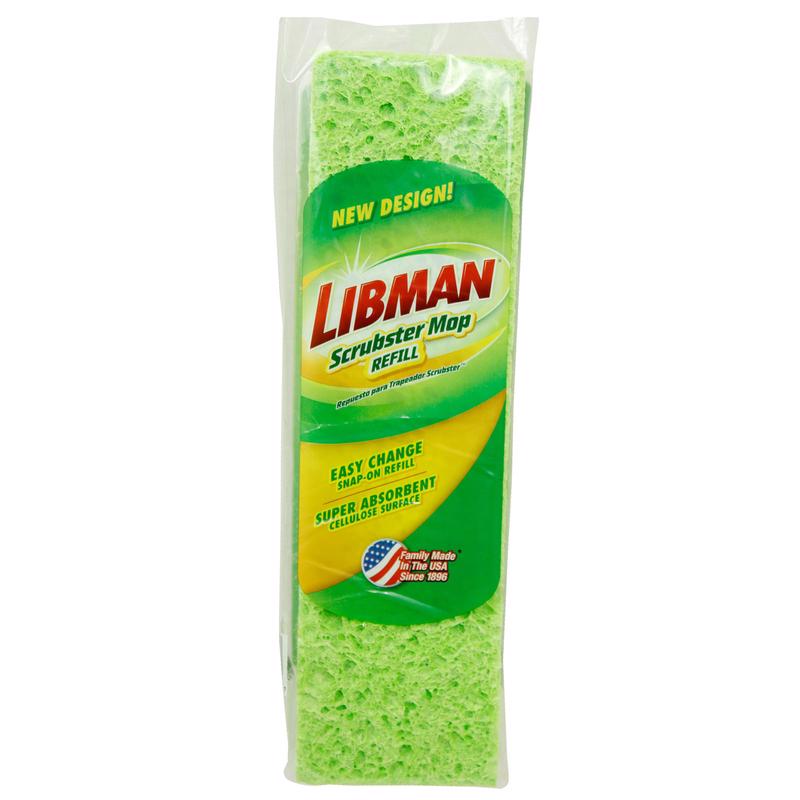 LIBMAN - Libman Scrubster 9 in. Deck Cellulose Mop Refill 1 pk - Case of 6