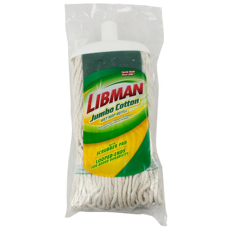 LIBMAN - Libman Jumbo 10.5 in. Wet Cotton Mop Refill 1 pk - Case of 6