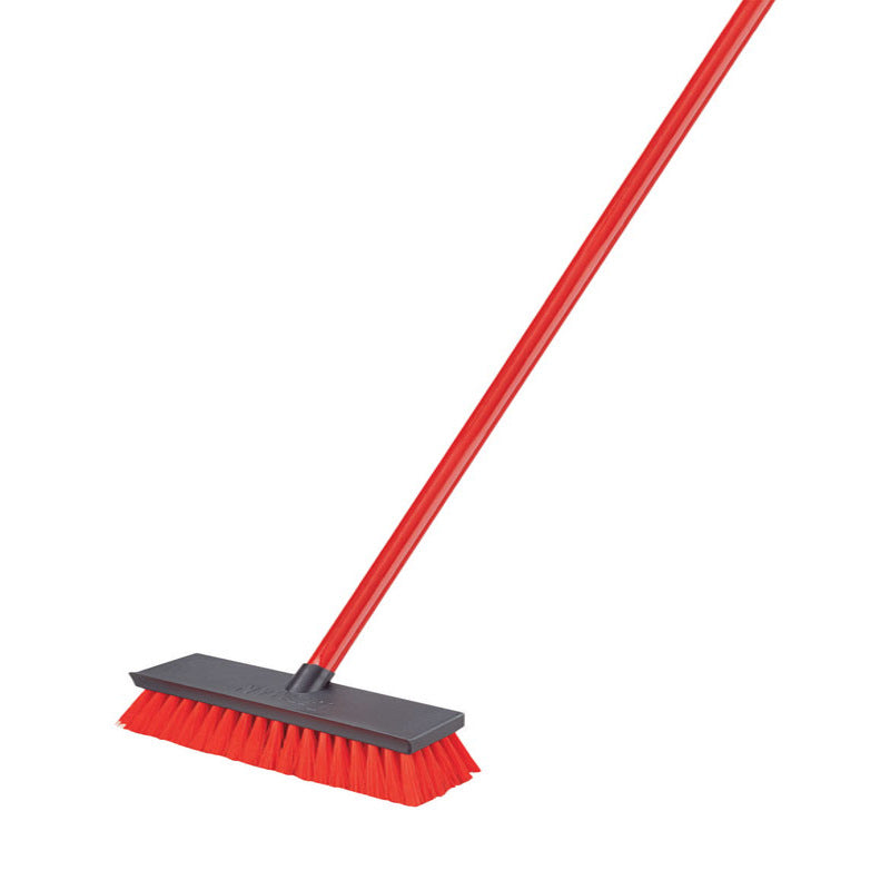 LIBMAN - Libman 10 in. W Hard Bristle 48 in. Steel Handle Floor Scrub Brush - Case of 6