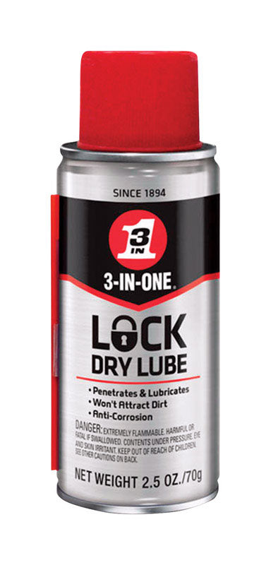 WD-40 - 3-IN-ONE Lock Dry Lubricant 2.5 oz