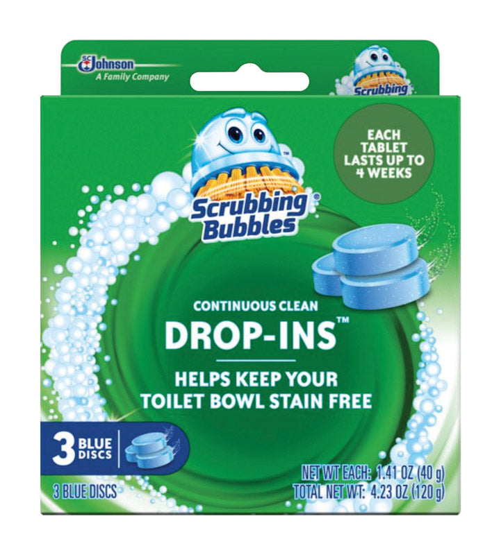 SCRUBBING BUBBLES - Scrubbing Bubbles Drop-Ins Toilet Bowl Cleaner 4.23 oz Tablet - Case of 6