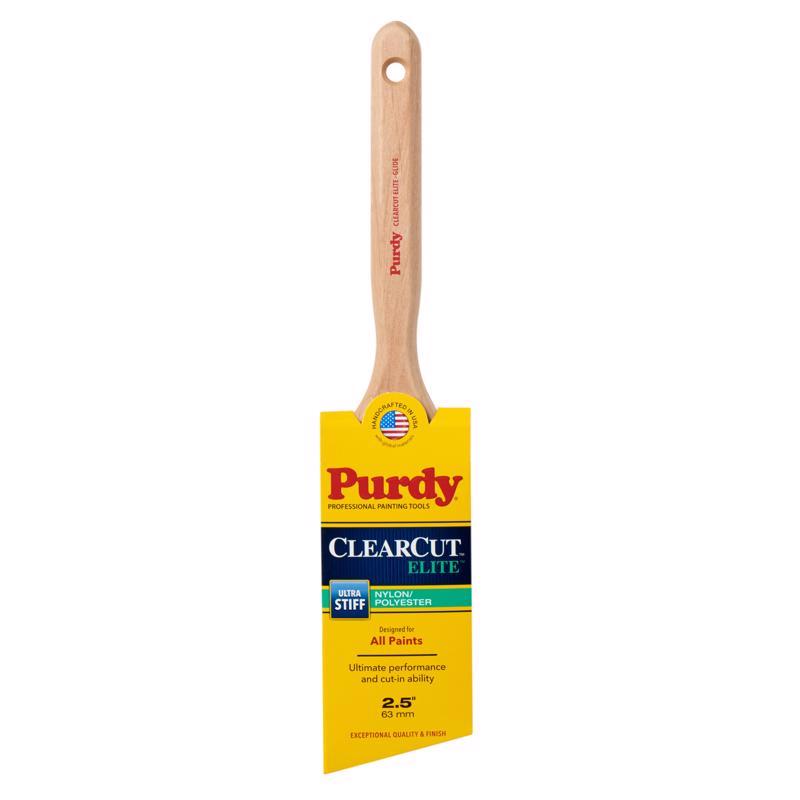 PURDY - Purdy Clearcut Elite Glide 2-1/2 in. Ultra Stiff Angle Trim Paint Brush