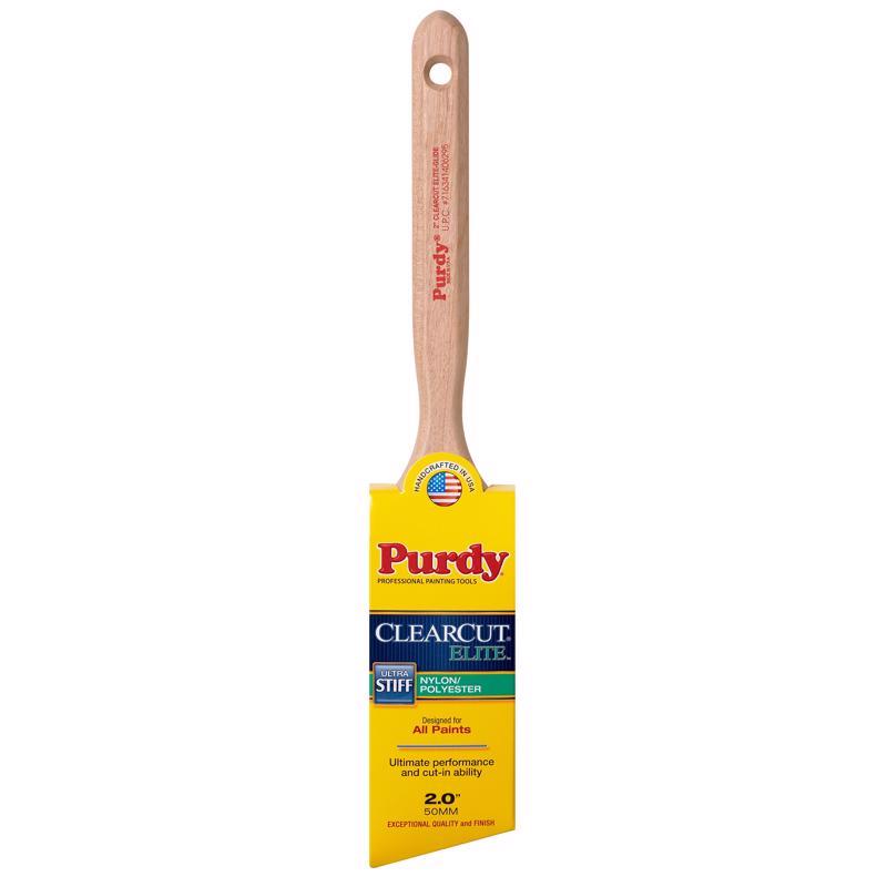 PURDY - Purdy Clearcut Elite Glide 2 in. Ultra Stiff Angle Trim Paint Brush