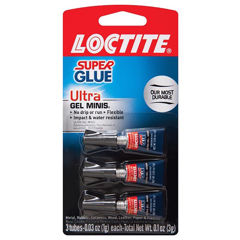 LOCTITE - Loctite Ultra Gel Minis High Strength Ethyl Cyanoacrylate Super Glue 0.1 oz - Case of 6