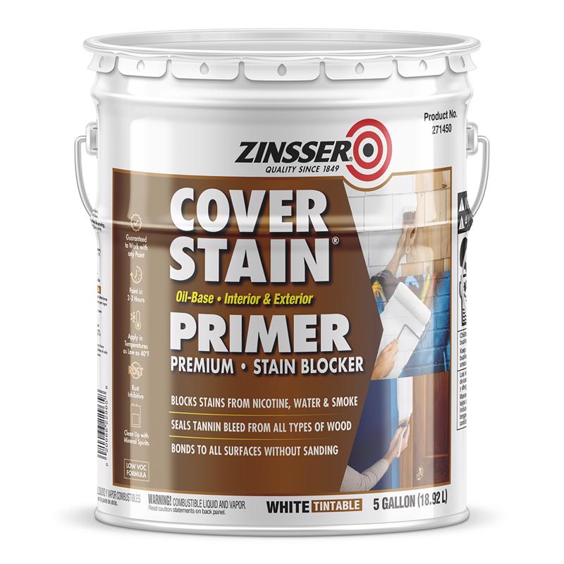 ZINSSER - Zinsser Cover Stain White Primer 5 gal