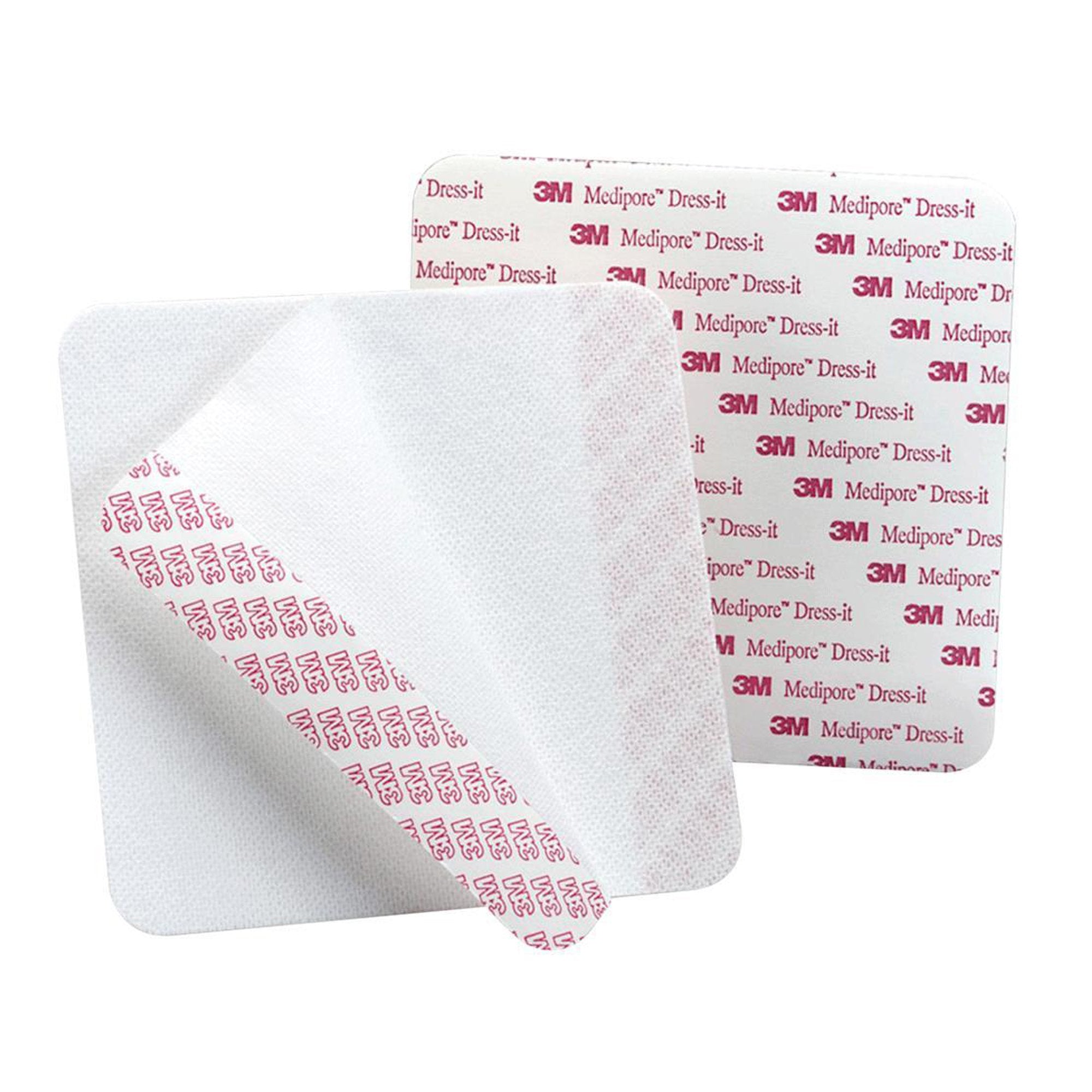 Solventum Corporation - Dressing Retention Tape with Liner 3M™ Medipore™ Dress-It White 3-7/8 X 4-5/8 Inch Soft Cloth NonSterile [100/CS]