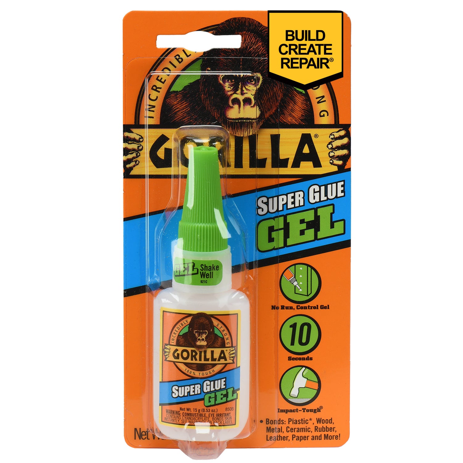 Gorilla High Strength Clear Super Glue 15 gm - Case of 6
