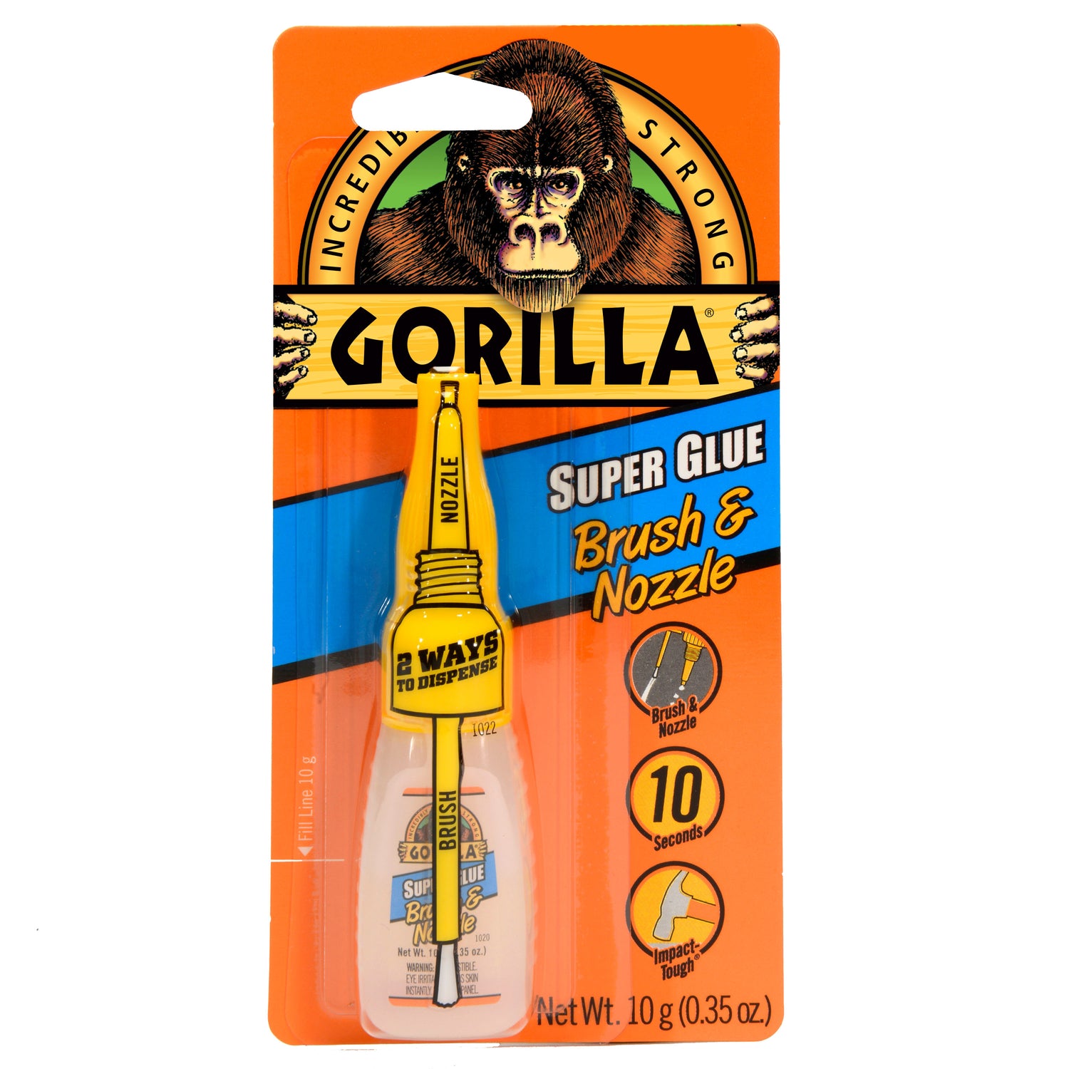 Gorilla High Strength Glue Clear Super Glue 0.35 oz - Case of 6