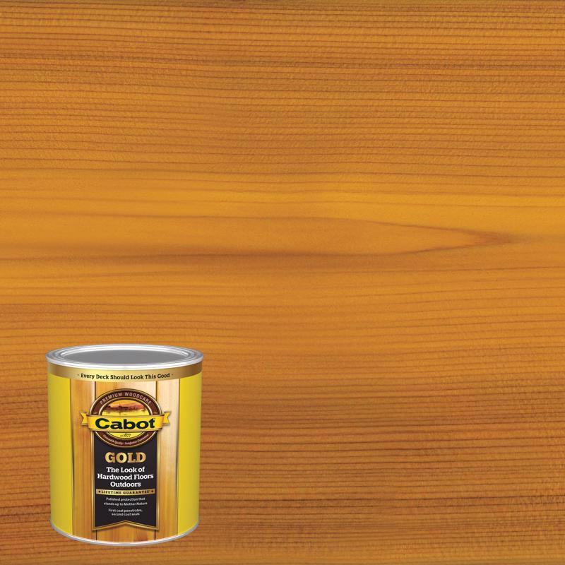 CABOT - Cabot Gold Satin Sun-Drenched Oak Deck Varnish 1 qt