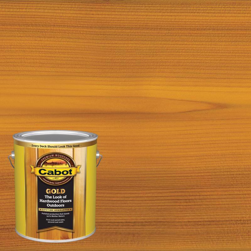 CABOT - Cabot Gold Satin Sun-Drenched Oak Deck Varnish 1 gal - Case of 4