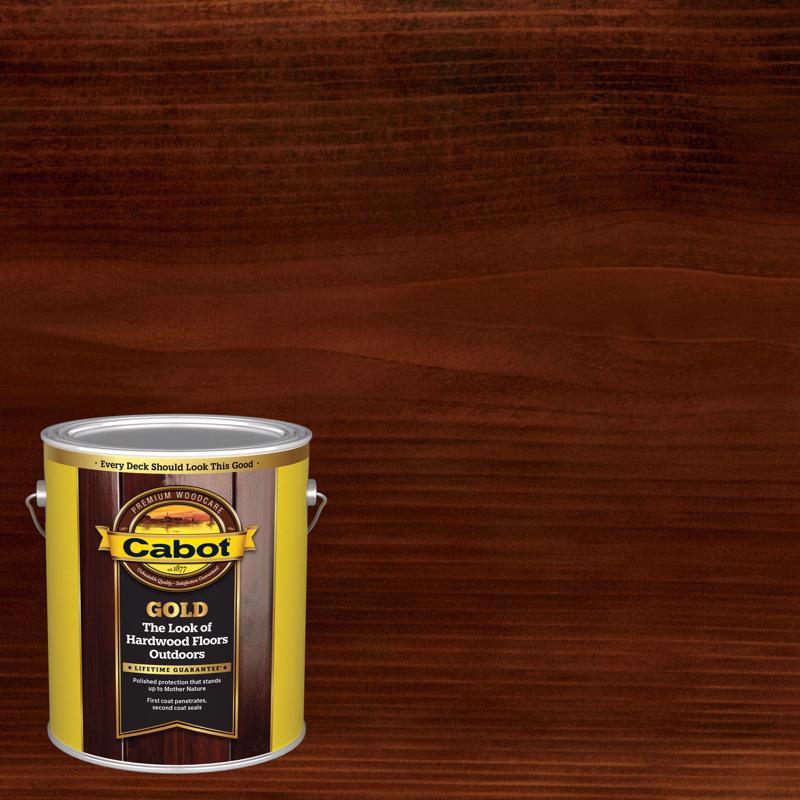 CABOT - Cabot Gold Transparent Satin Moonlit Mahogany Oil-Based Wood Finish 1 gal - Case of 4