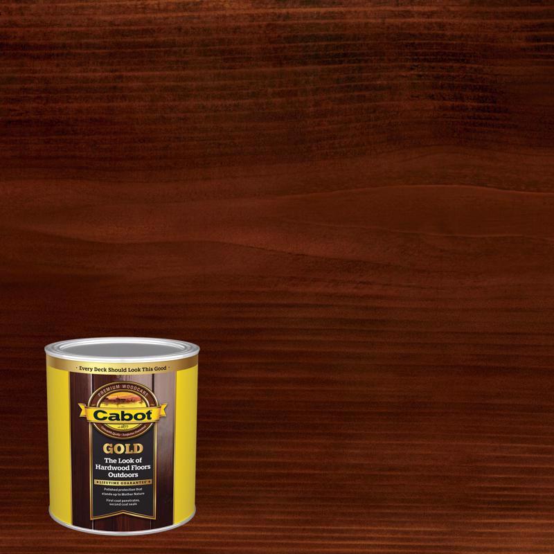 CABOT - Cabot Gold Satin Moonlit Mahogany Deck Varnish 1 qt - Case of 4