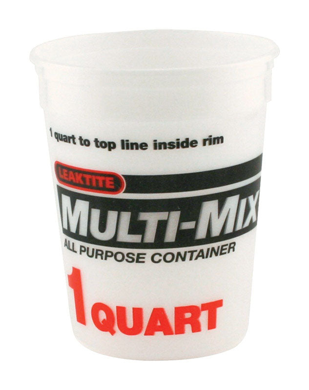 LEAKTITE - Leaktite Clear 1 qt Multi-Mix Container - Case of 25