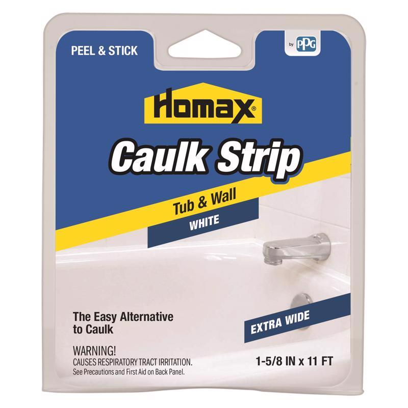 HOMAX - Homax White Silicone Caulk Strips 1-5/8 in. x 16 ft.