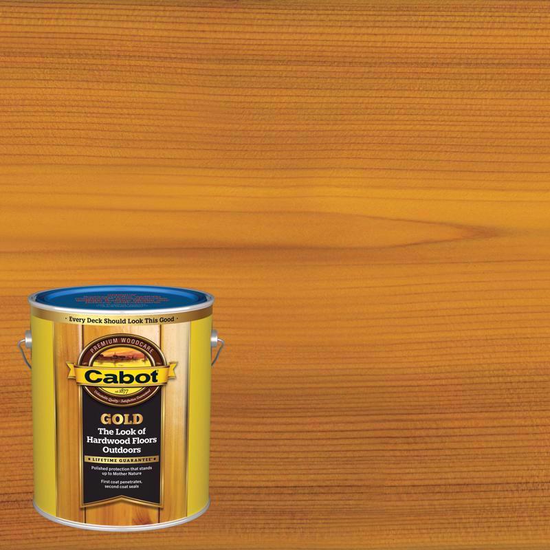 CABOT - Cabot Gold Low VOC Satin Sun-Drenched Oak Deck Varnish 1 gal - Case of 4