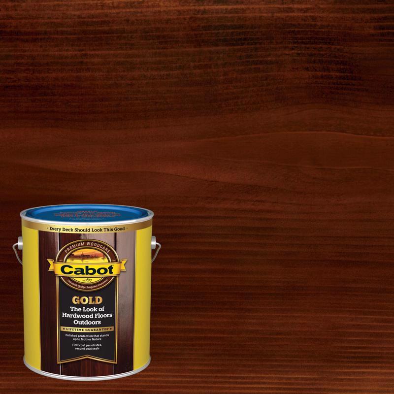 CABOT - Cabot Gold Low VOC Satin Moonlit Mahogany Deck Varnish 1 gal - Case of 4