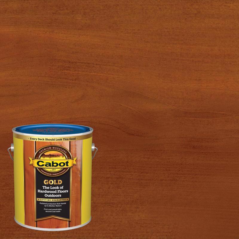 CABOT - Cabot Gold Low VOC Satin Sunlit Walnut Deck Varnish 1 gal - Case of 4