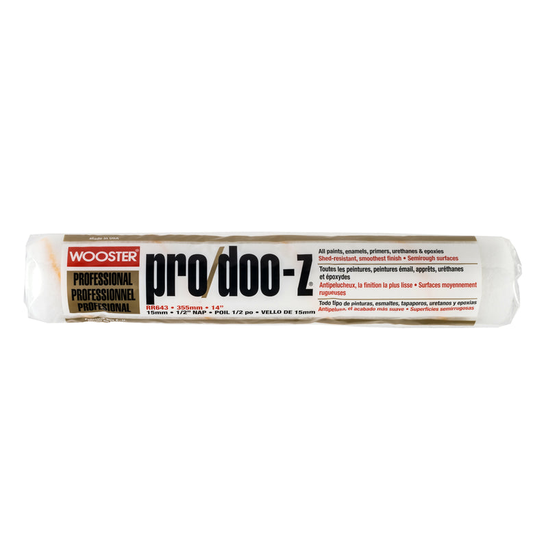 WOOSTER - Wooster Pro/Doo-Z Woven Fabric 14 in. W X 1/2 in. Regular Paint Roller Cover 1 pk