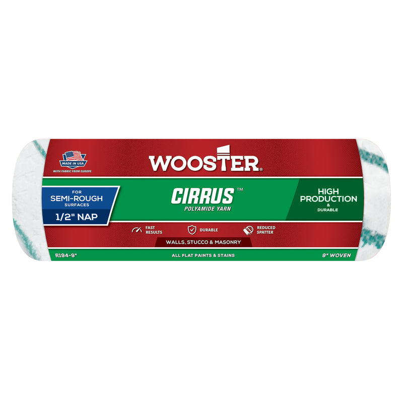 WOOSTER - Wooster Cirrus Yarn 9 in. W X 1/2 in. Regular Paint Roller Cover 1 pk