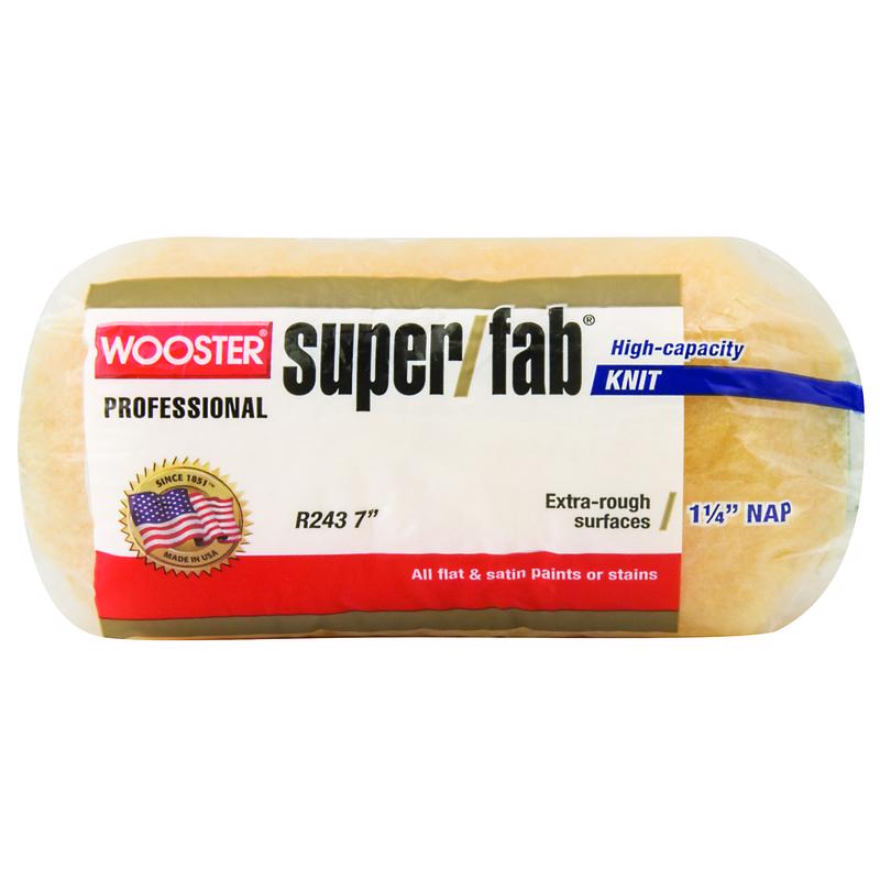 WOOSTER - Wooster Super/Fab Knit 7 in. W X 1-1/4 in. Regular Paint Roller Cover 1 pk