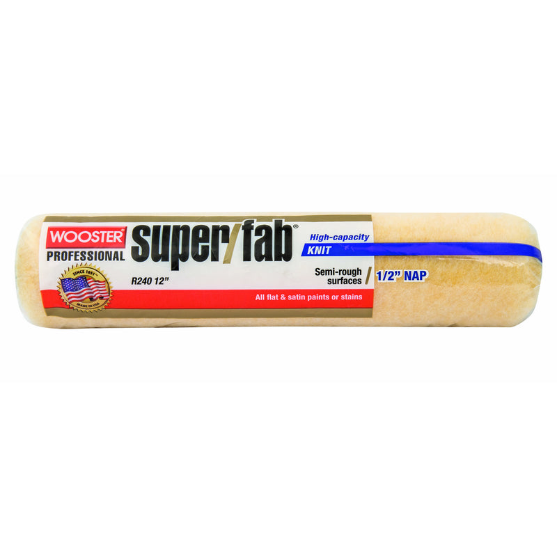 WOOSTER - Wooster Super/Fab Knit 12 in. W X 1/2 in. Regular Paint Roller Cover 1 pk