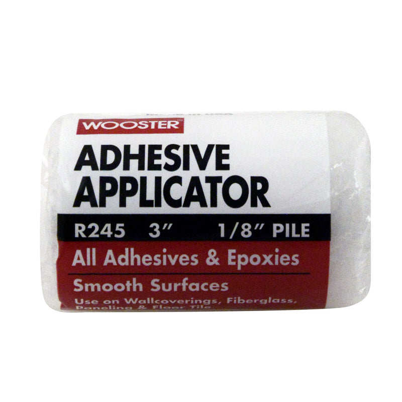 WOOSTER - Wooster Fabric 3 in. W X 1/8 in. Regular Adhesive Applicator 1 pk