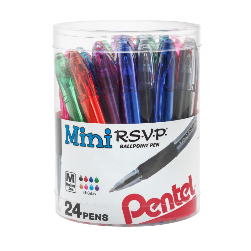 PENTEL - R.S.V.P.® Mini Ballpoint Pens, 24-pack