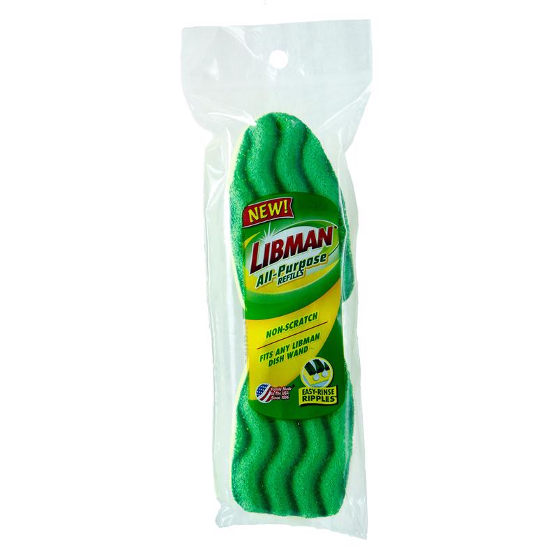 LIBMAN - Libman 3.5 in. W Soft Bristle Polypropylene Handle Scrubbing Dish Wand Refills