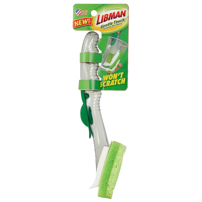 LIBMAN - Libman 3 in. W Soft Bristle 7 in. Plastic/Rubber Handle Foaming Dish Wand - Case of 6