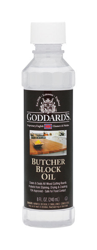 GODDARD'S - Goddard's No Scent Butcher Block Oil 8 oz Liquid - Case of 6