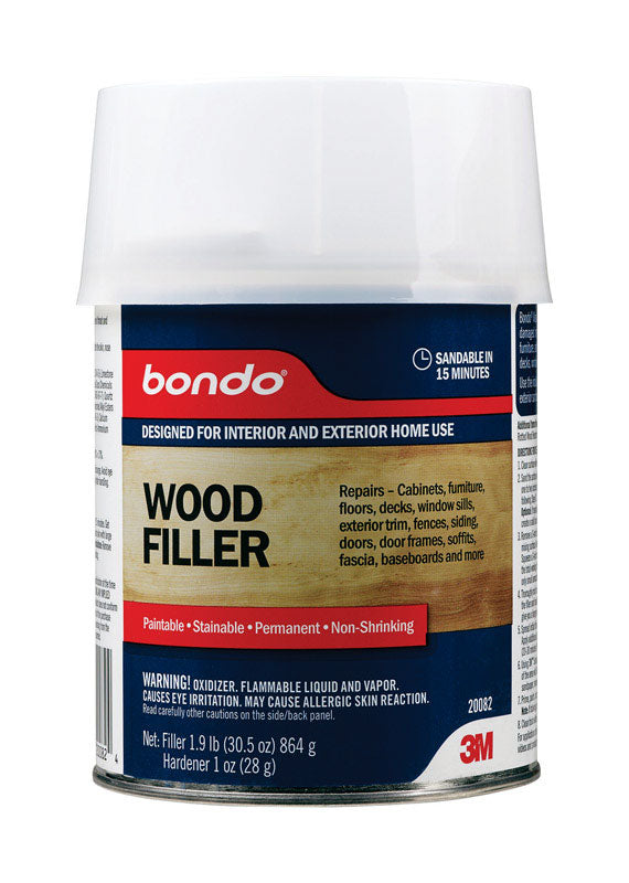 BONDO - 3M Bondo Brown Wood Filler 1 qt