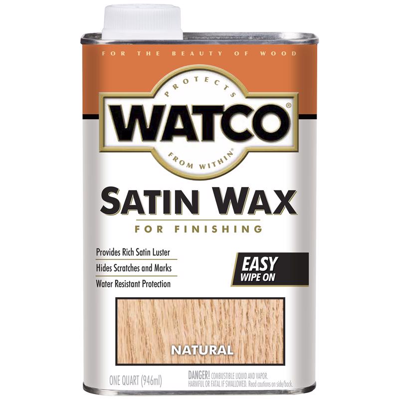 WATCO - Watco Transparent Satin Wax Oil-Based Finishing Wax 1 qt - Case of 6