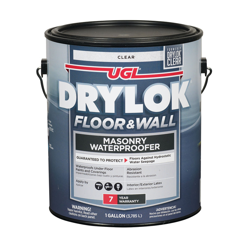 DRYLOK - DRYLOK Floor and Wall Clear Latex Masonry Waterproof Sealer 1 gal - Case of 2