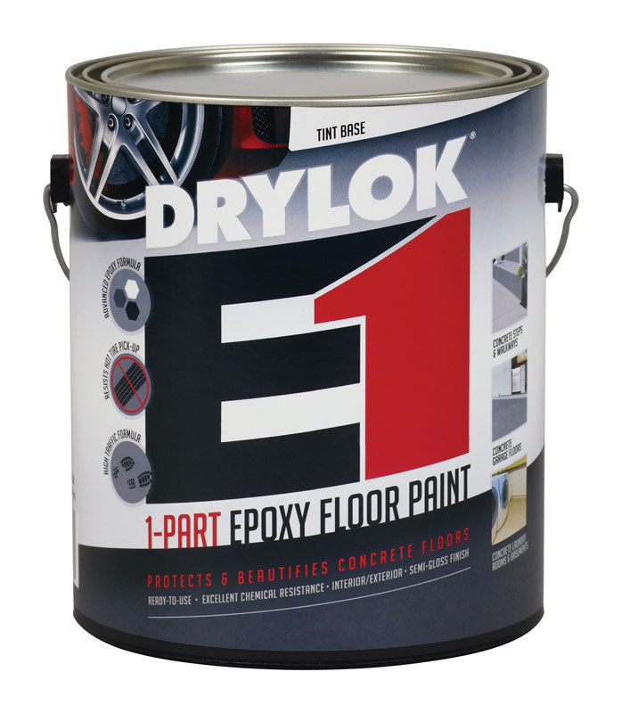 DRYLOK - Drylok E1 Semi-Gloss Tint Base Acrylic Epoxy Blend Epoxy Floor Paint 1 gal - Case of 2