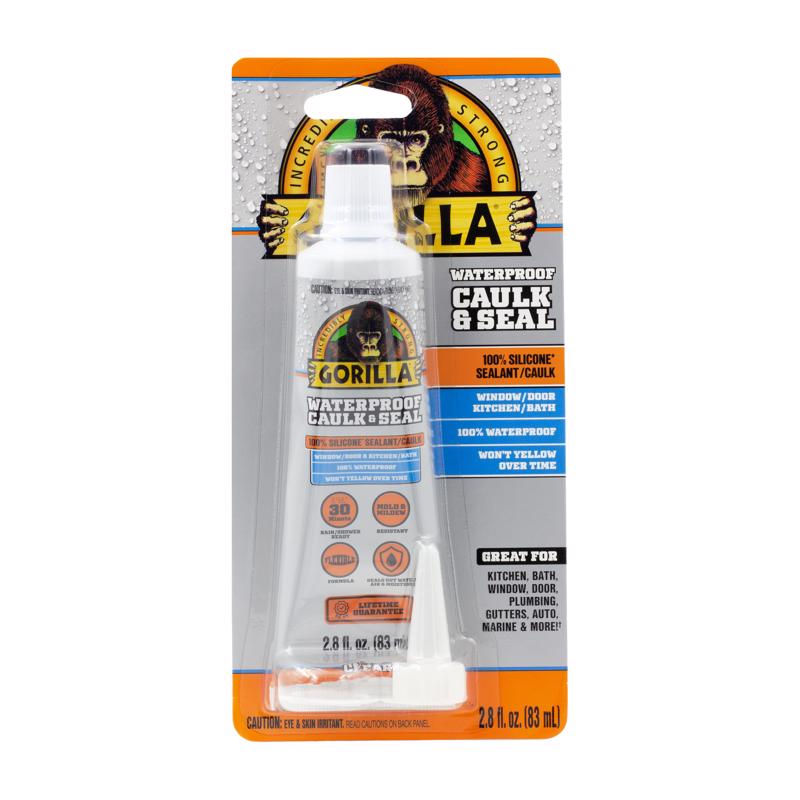 GORILLA - Gorilla Clear Silicone All Purpose Sealant 2.8 oz - Case of 6