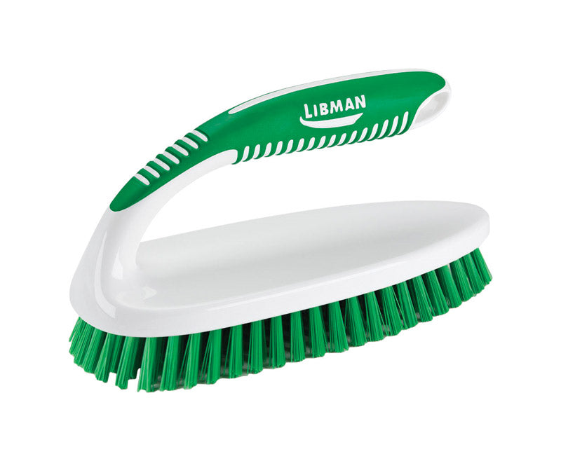 LIBMAN - Libman 3-1/4 in. W Medium Bristle 8 in. Plastic/Rubber Handle Scrub Brush - Case of 12