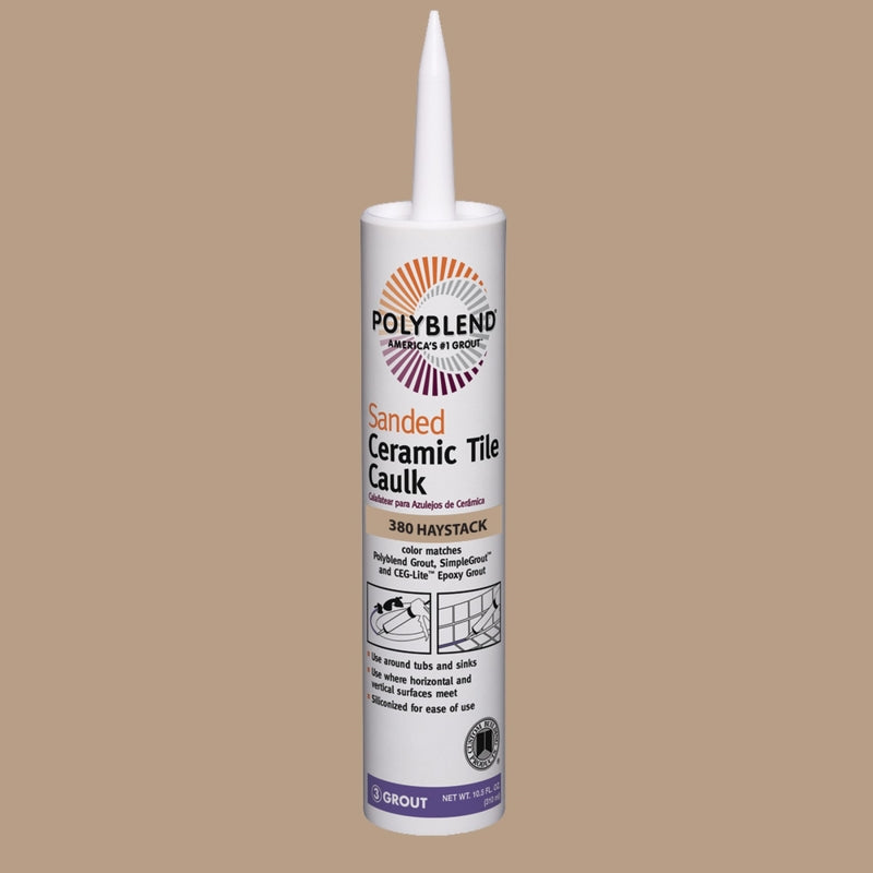 CUSTOM BUILDING PROD - Custom Building Products Polyblend Haystack Siliconized Acrylic Tile Caulk 10.5 oz