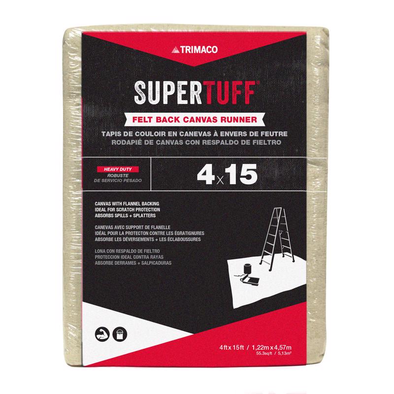 SUPERTUFF - SuperTuff 4 ft. W X 15 ft. L Canvas/Felt Runner 1 pk