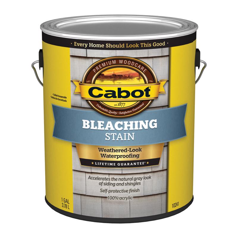 CABOT - Cabot Bleaching Stain Semi-Transparent Driftwood Gray Water-Based Acrylic Bleaching Stain 1 gal - Case of 4