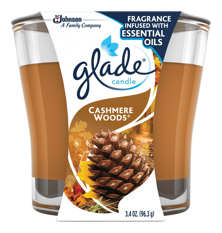 GLADE - Glade Brown Cashmere Woods Scent Jar Air Freshener Candle - Case of 6