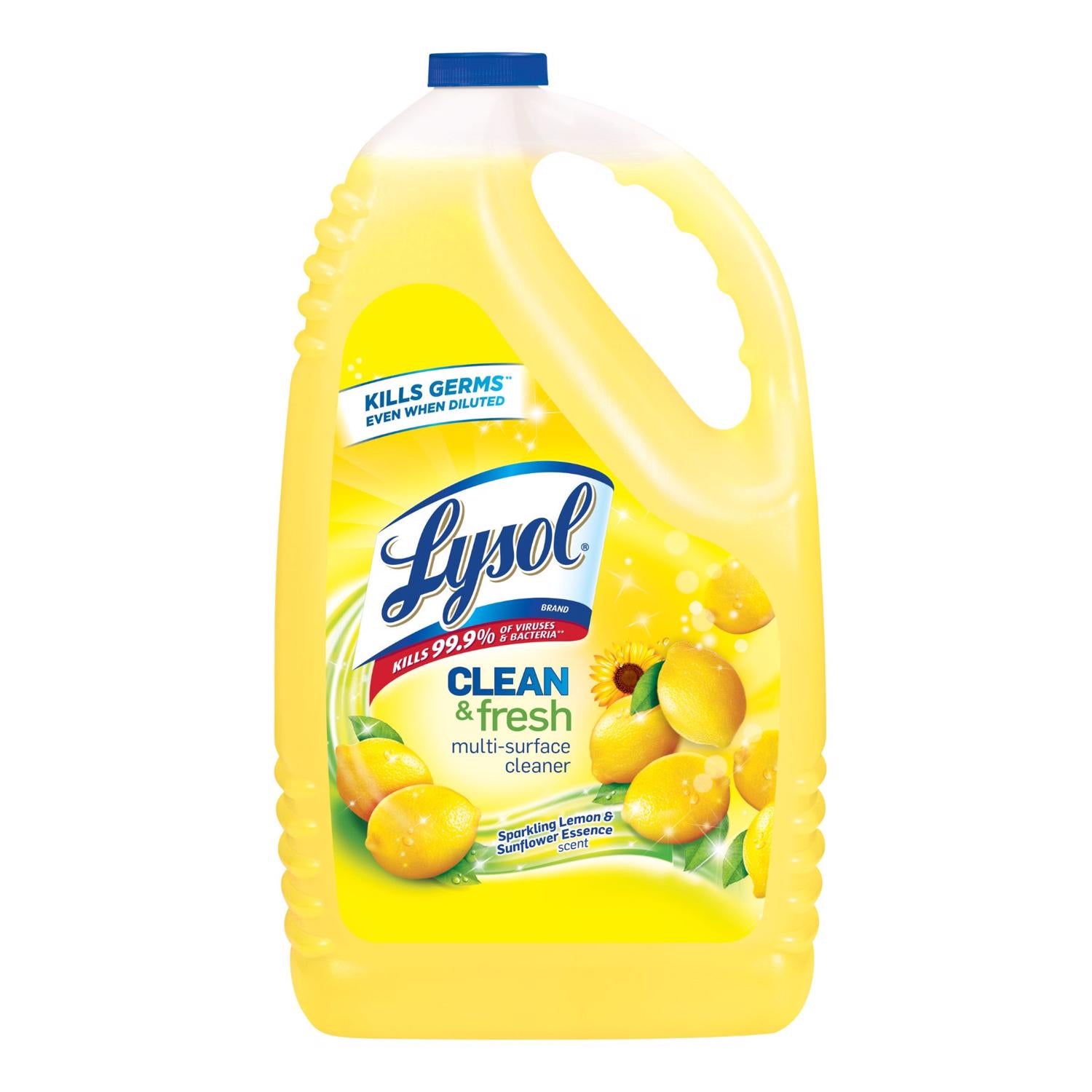Lysol Clean & fresh Lemon Scent Multi-Purpose Cleaner Liquid 144 oz - Case of 4