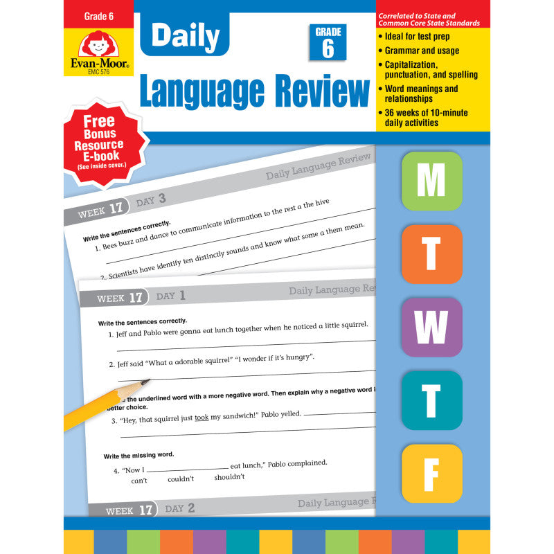 EVAN-MOOR - Daily Language Review Teacher's Edition, Grade 6