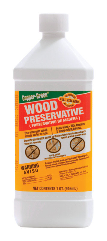 COPPER GREEN - Copper Green Flat Green Oil-Based Wood Preservative 1 qt