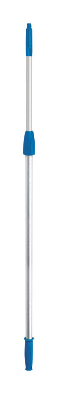 UNGER - Unger Connect & Clean Telescoping 4-8 ft. L X 1 in. D Aluminum Extension Pole Silver/Blue