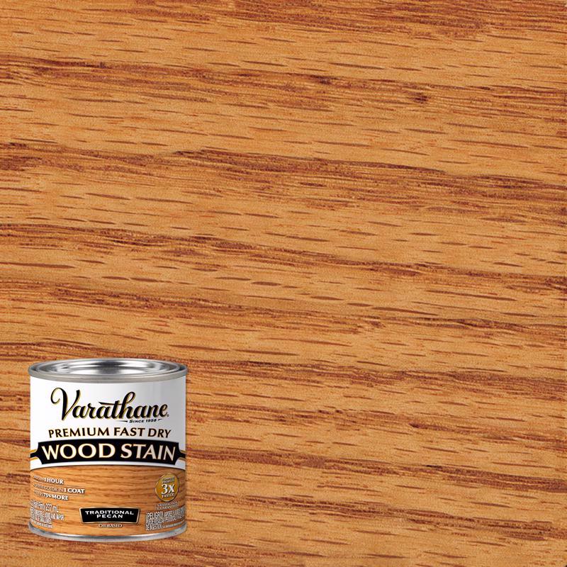 VARATHANE - Varathane Premium Traditional Pecan Oil-Based Fast Dry Wood Stain 0.5 pt