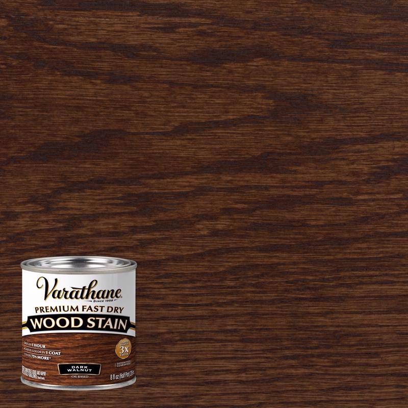 VARATHANE - Varathane Premium Dark Walnut Oil-Based Fast Dry Wood Stain 0.5 pt