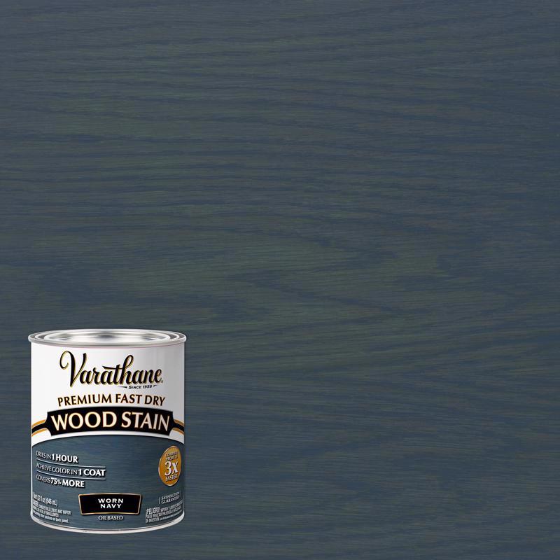 VARATHANE - Varathane Premium Worn Navy Oil-Based Fast Dry Wood Stain 1 qt