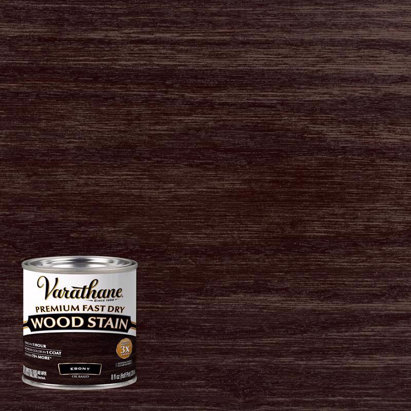 VARATHANE - Varathane Premium Ebony Oil-Based Fast Dry Wood Stain 0.5 pt