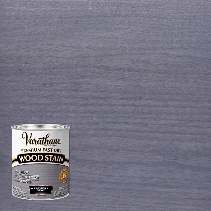 VARATHANE - Varathane Premium Weathered Gray Oil-Based Fast Dry Wood Stain 1 qt