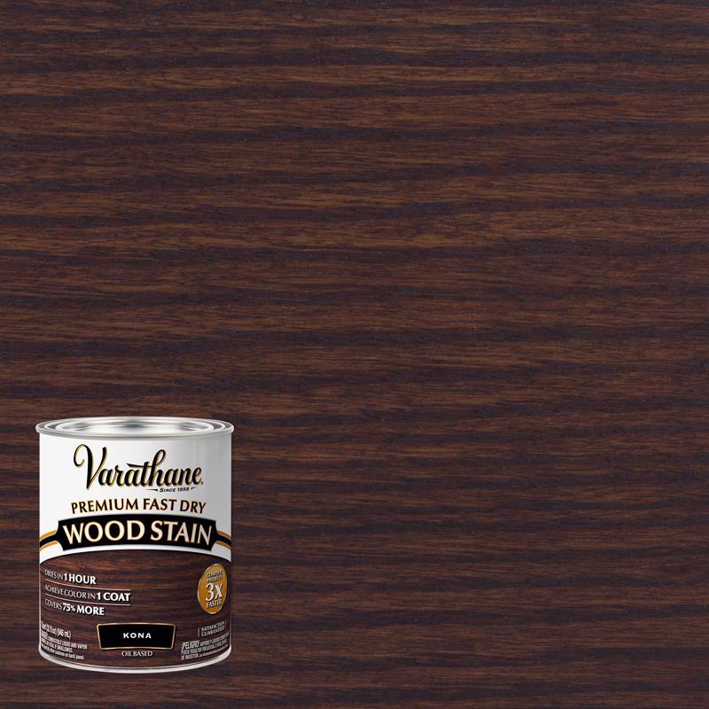 VARATHANE - Varathane Semi-Transparent Kona Oil-Based Urethane Modified Alkyd Fast Dry Wood Stain 1 qt